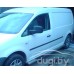 Боковые пороги (трубы) короткая база с площадками для Volkswagen Caddy (2004-2010)